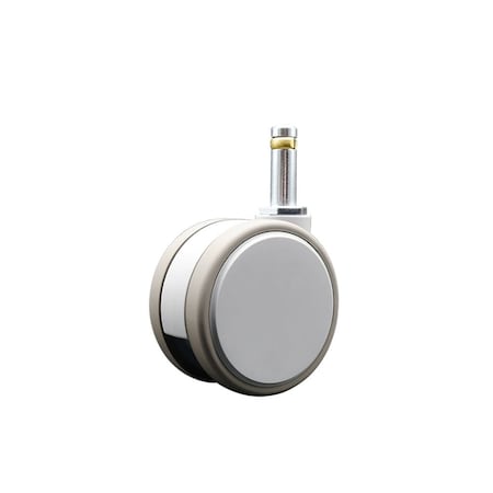 Service Caster 3 Inch MRI Safe Caster, 7/16 Inch Grip Ring Stem SCC-GR02S75-TPR-GRY-716138-MRI
